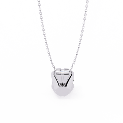 LGD Solitaire Pendant Round Stone (2.18ct) In 14K Gold Without Chain
