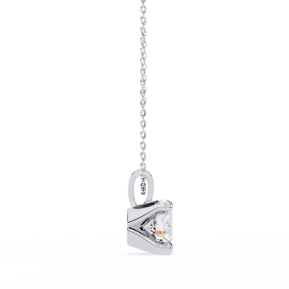 LGD Solitaire Pendant Round Stone (2.18ct) In 14K Gold Without Chain