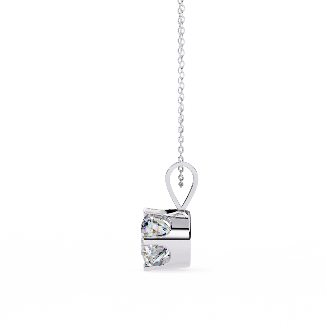 2.00 carat round brilliant cut diamond solitaire pendant necklace – classic fine jewelry