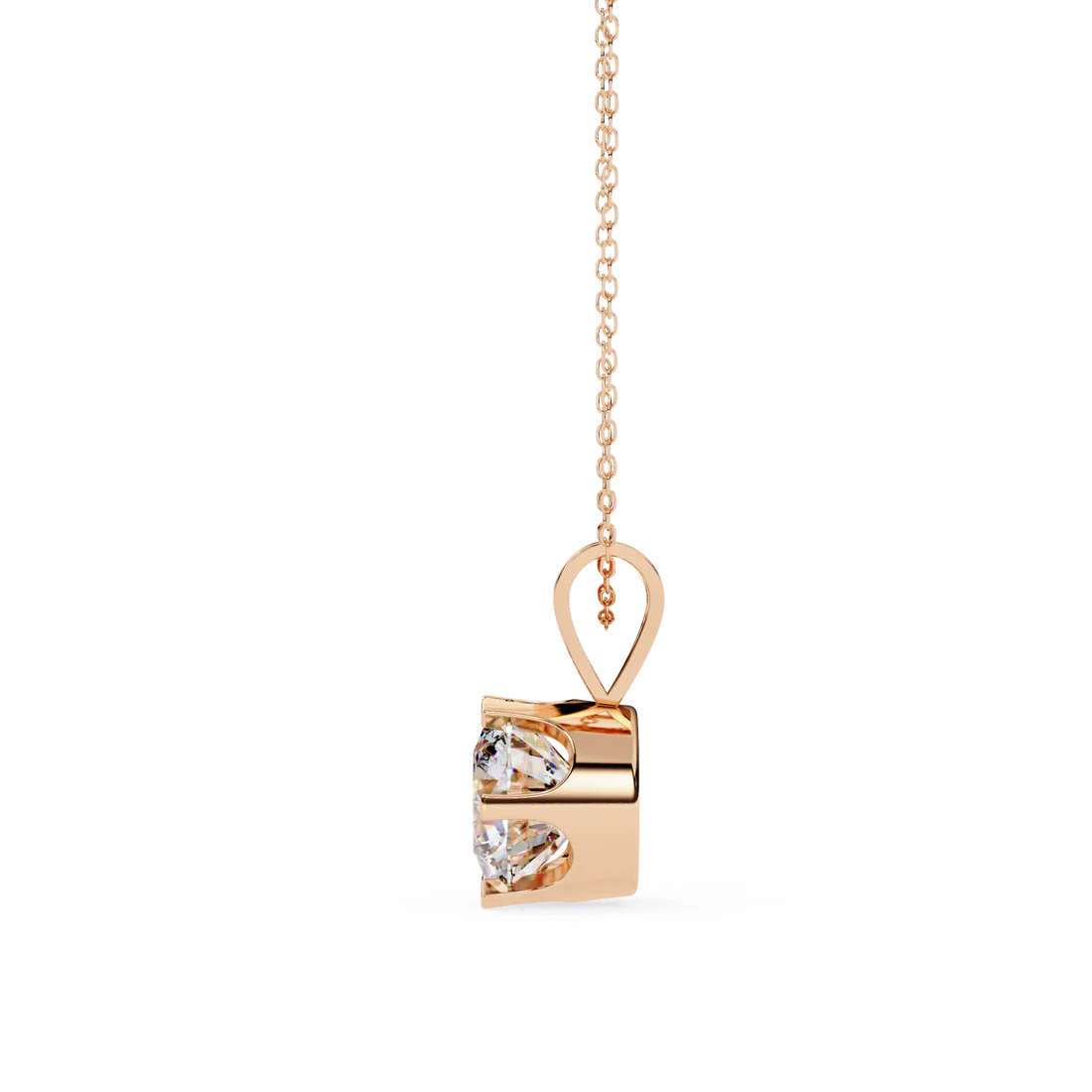 2.00 carat round brilliant cut diamond solitaire pendant necklace – classic fine jewelry