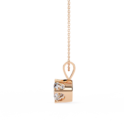 2.00 Carat Round Brilliant Cut Diamond Solitaire Pendant Necklace – Classic Fine Jewelry