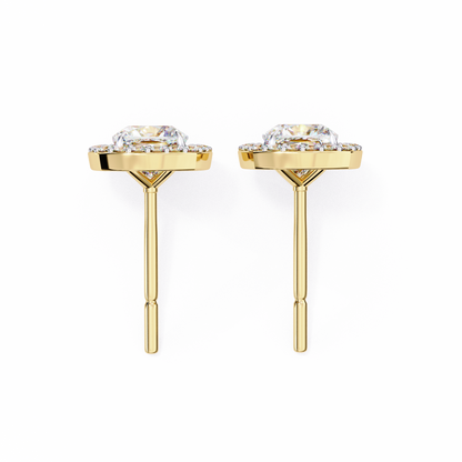 2.40 Carat Cushion Cut Studs Diamond Earrings – Elegant Fine Jewelry