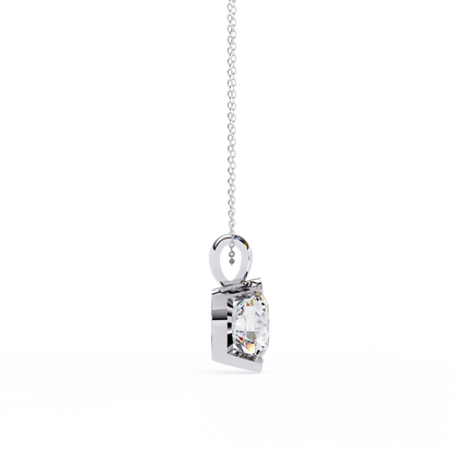 LGD Solitaire Pendant Round Stone (2.22ct) In 14K Gold Without Chain