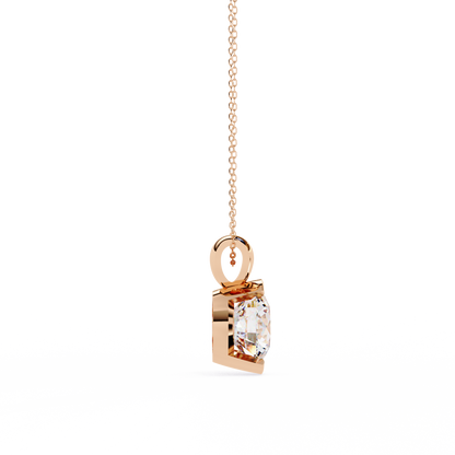 LGD Solitaire Pendant Round Stone (2.22ct) In 14K Gold Without Chain
