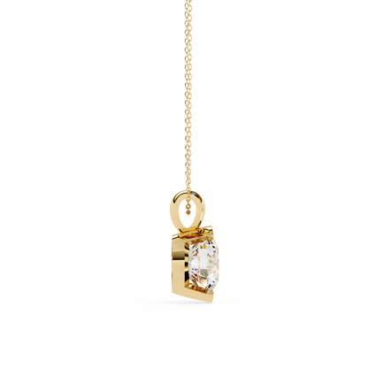 LGD Solitaire Pendant Round Stone (2.22ct) In 14K Gold Without Chain