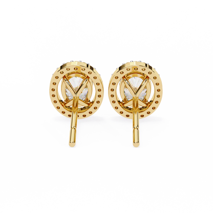 1.88 Carat Oval Cut Diamond Stud Earrings – Classic Diamond Jewelry