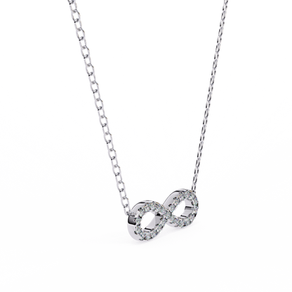 Luxe Infinity Diamond Pendant