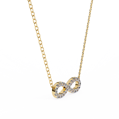 Luxe Infinity Diamond Pendant