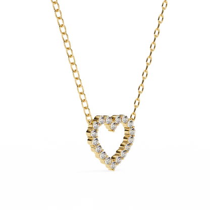 Luxe Heart Diamond Pendant