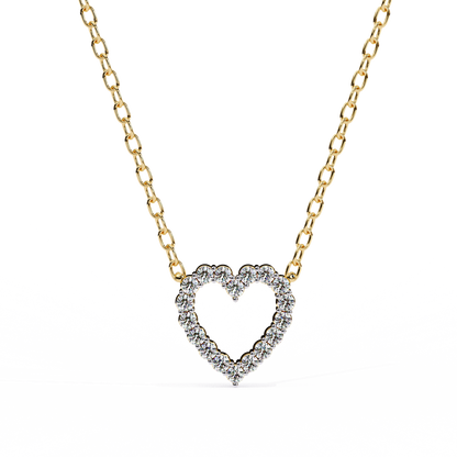 Luxe Heart Diamond Pendant