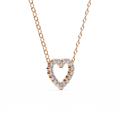 Luxe Heart Diamond Pendant
