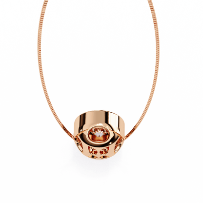 Luxe Circle Diamond Pendant
