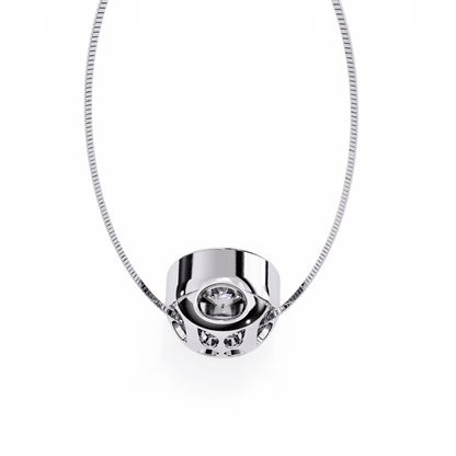 Luxe Circle Diamond Pendant