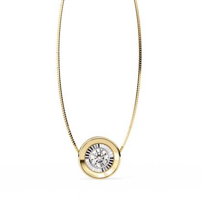Luxe Circle Diamond Pendant