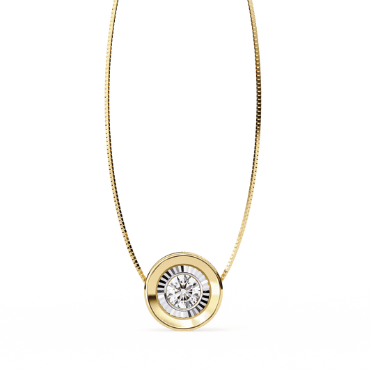 Luxe Circle Diamond Pendant