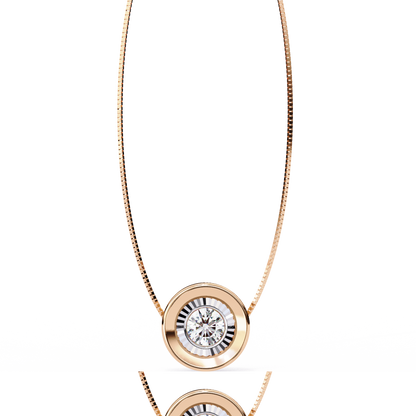 Luxe Circle Diamond Pendant