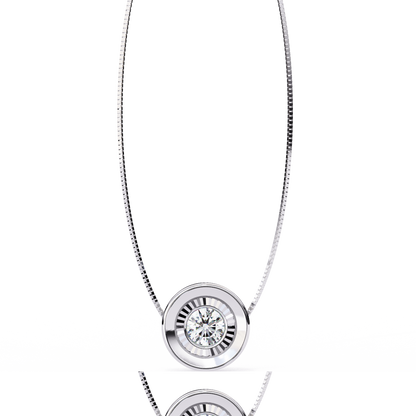 Luxe Circle Diamond Pendant