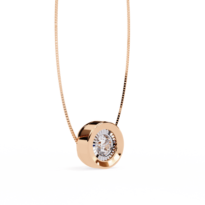 Luxe Circle Diamond Pendant