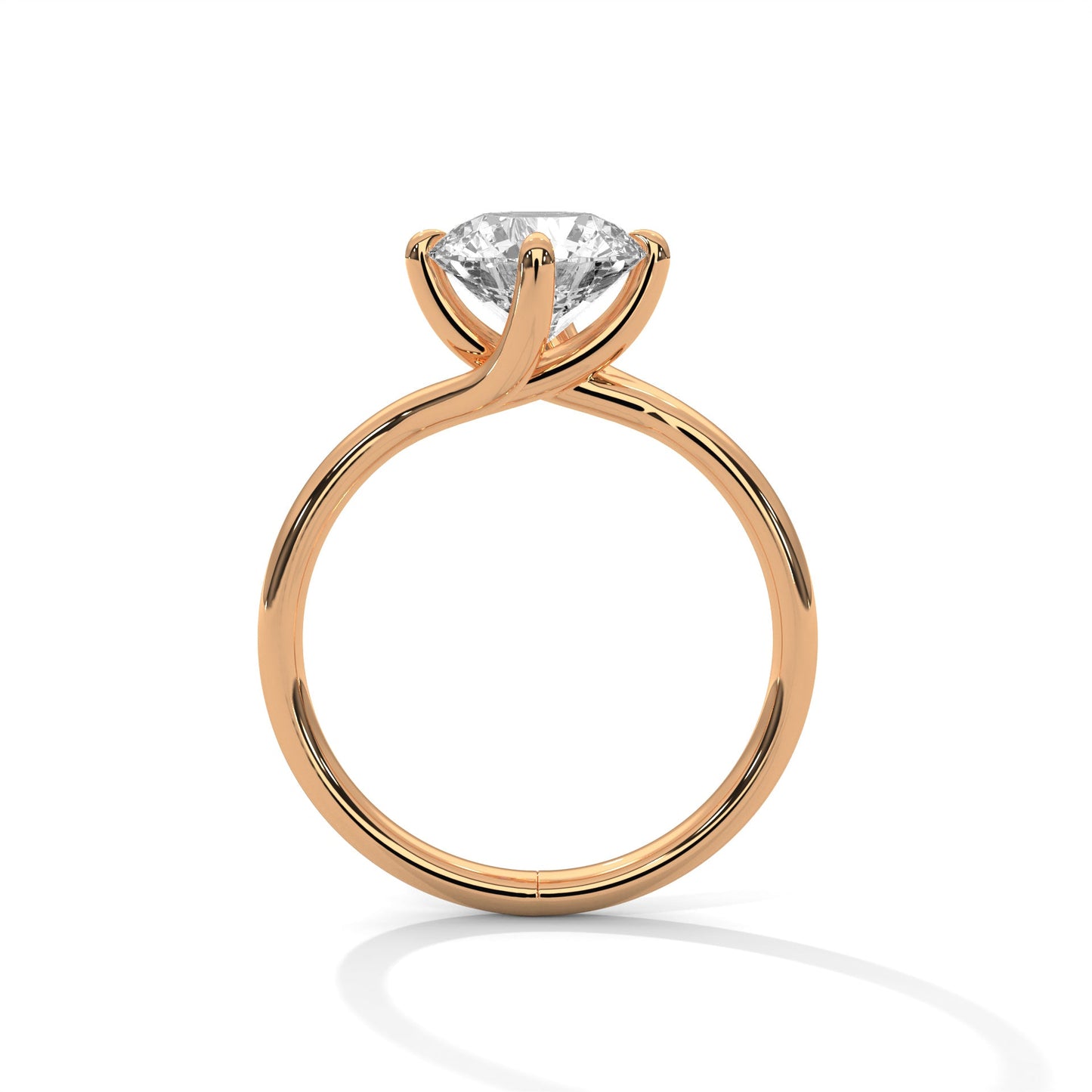 2.00 ct round cut swirl prong diamond solitaire engagement ring for her (usa)
