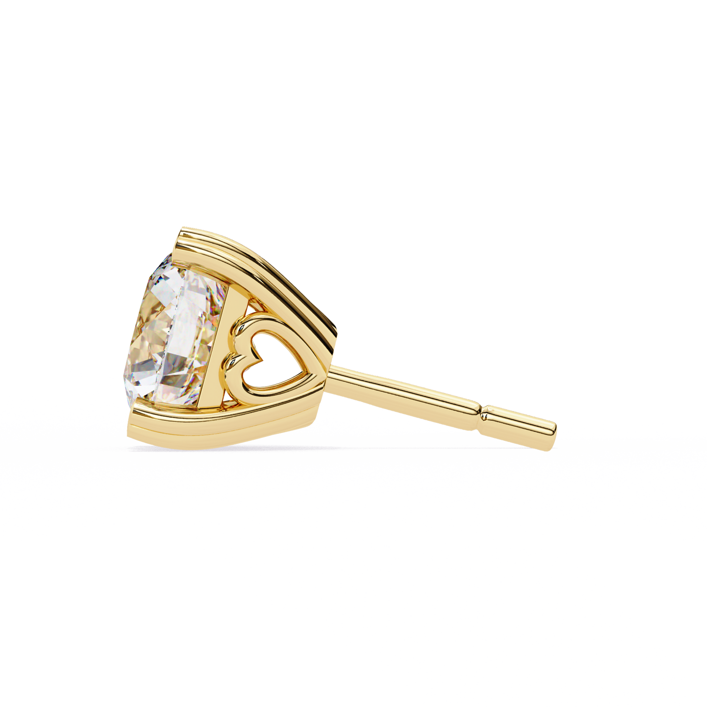 2.60 carat round cut diamond solitaire stud earrings – elegant everyday jewelry