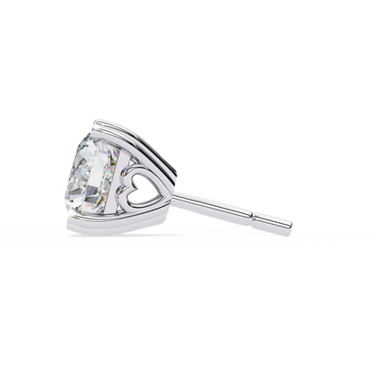 2.60 Carat Round Cut Diamond Solitaire Stud Earrings – Elegant Everyday Jewelry