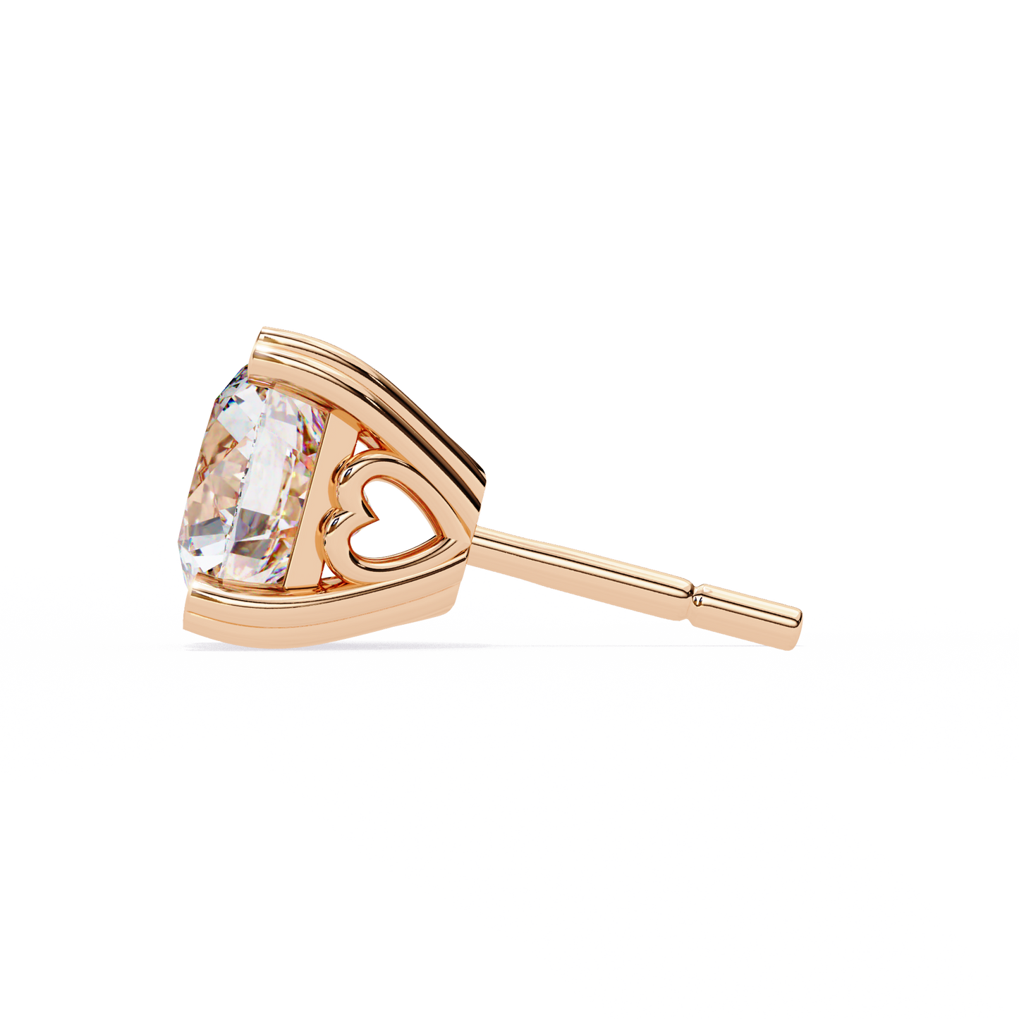 2.60 carat round cut diamond solitaire stud earrings – elegant everyday jewelry