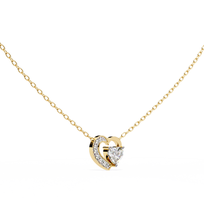 LGD Pendant Heart Stone (0.87ct ) In 14K Gold Without Chain