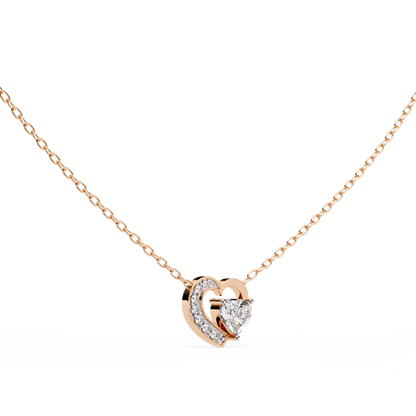 LGD Pendant Heart Stone (0.87ct ) In 14K Gold Without Chain