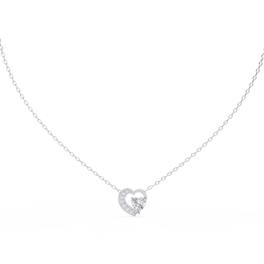 Heart Shape Diamond Pendant Necklace – Romantic Fine Jewelry