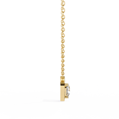 LGD Pendant Heart Stone (0.87ct ) In 14K Gold Without Chain