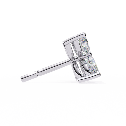 0.80 Carat Marquise Cut Diamond Flower Studs Earrings – Elegant Fine Jewelry