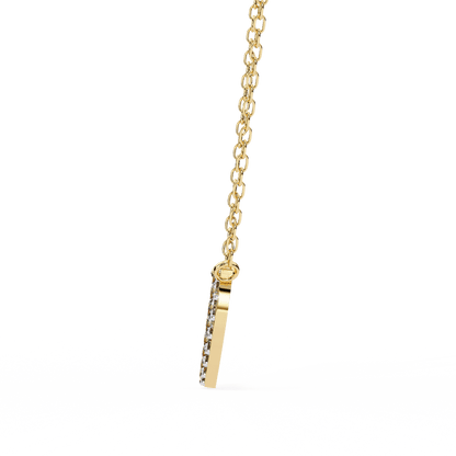 Stellar Round Diamond Pendant