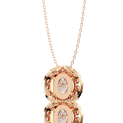 Luxe Oval Diamond Pendant