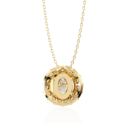 Luxe Oval Diamond Pendant