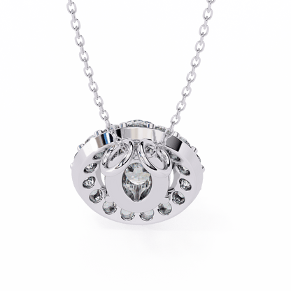 Luxe Oval Diamond Pendant