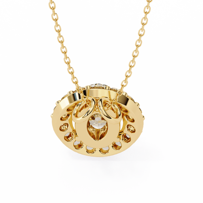 Luxe Oval Diamond Pendant