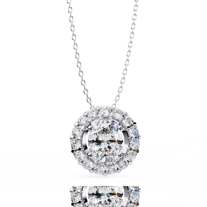 Luxe Oval Diamond Pendant