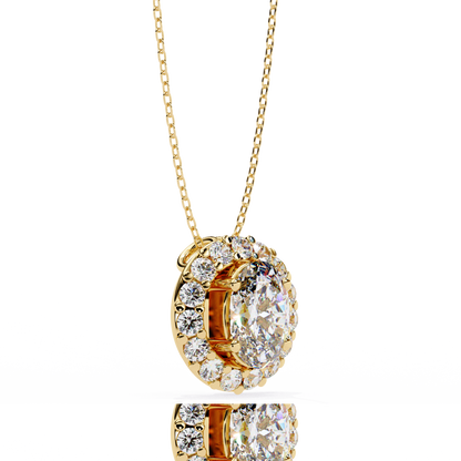Luxe Oval Diamond Pendant