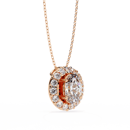 Luxe Oval Diamond Pendant