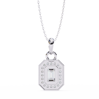 LGD Pendant Emerald Stone (0.92ct) In 14K Gold Without Chain
