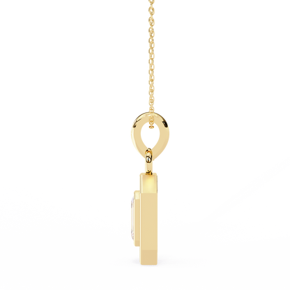 LGD Pendant Emerald Stone (0.92ct) In 14K Gold Without Chain