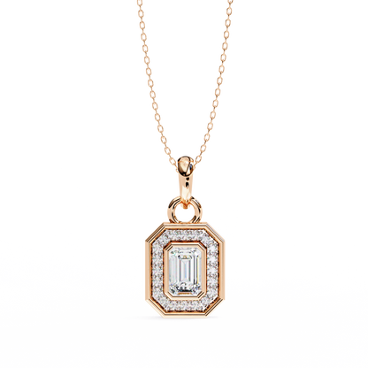 LGD Pendant Emerald Stone (0.92ct) In 14K Gold Without Chain