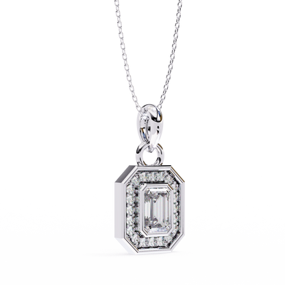 LGD Pendant Emerald Stone (0.92ct) In 14K Gold Without Chain
