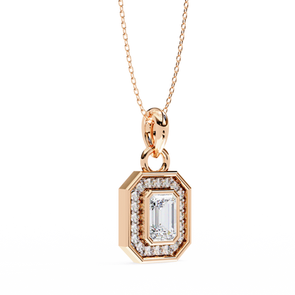 LGD Pendant Emerald Stone (0.92ct) In 14K Gold Without Chain