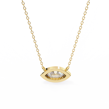 LGD  Pendant Marquise Stone (0.68ct) In 14K Gold Without Chain