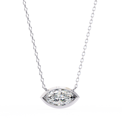LGD  Pendant Marquise Stone (0.68ct) In 14K Gold Without Chain