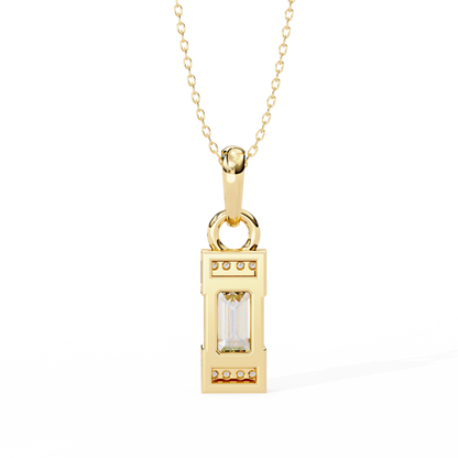 LGD Solitaire Pendant Emerald Stone (1.05ct) In 14K Gold Without Chain