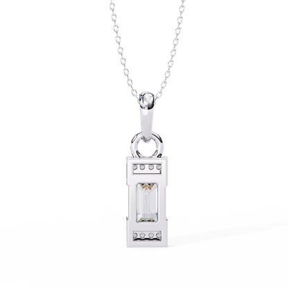 LGD Solitaire Pendant Emerald Stone (1.05ct) In 14K Gold Without Chain
