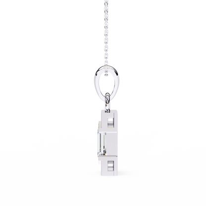 LGD Solitaire Pendant Emerald Stone (1.05ct) In 14K Gold Without Chain