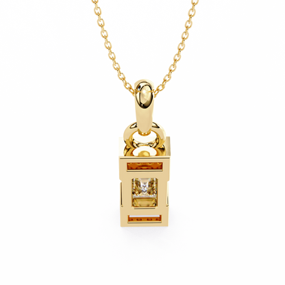 LGD Solitaire Pendant Emerald Stone (1.05ct) In 14K Gold Without Chain
